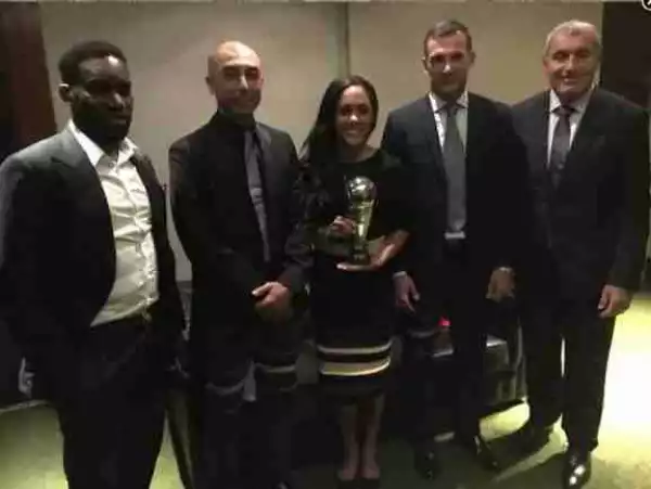 Jay Jay Okocha Joins Legends To Announce FIFA Best Awards Nominees (Photos)